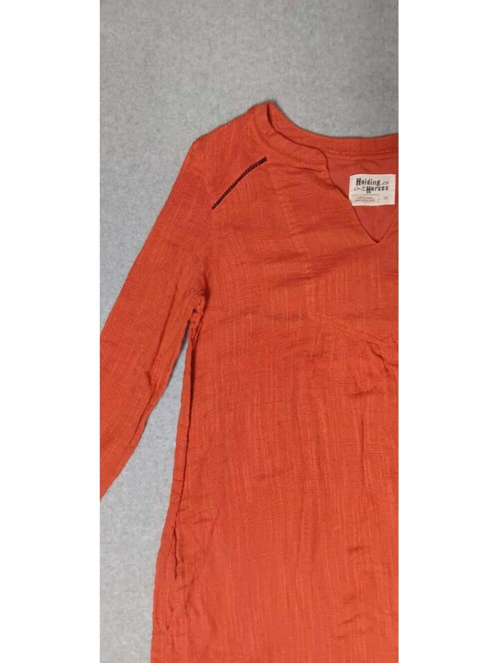 Anthropologie Holding Horses Long Sleeve Tunic Blouse Rop Womens Size 0P... - Picture 9 of 12